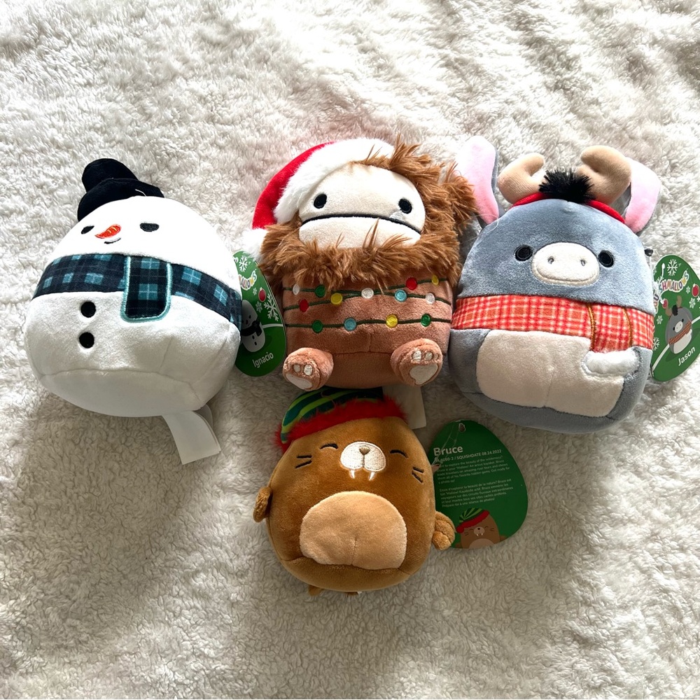 Squishmallows soft stuffed toys bundle of 4